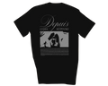 T-shirt Depuis argent sur noir